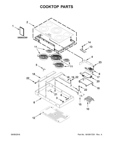 Cooktop parts