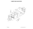 KitchenAid KODT107ESS01 lower oven door parts diagram