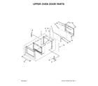 KitchenAid KODT107ESS01 upper oven door parts diagram