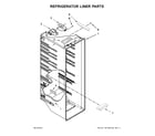 Whirlpool WRS325FNAW00 refrigerator liner parts diagram