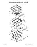 Refrigerator shelf parts