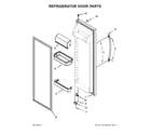 Whirlpool WRS325FNAW00 refrigerator door parts diagram