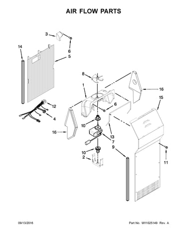 Air flow parts