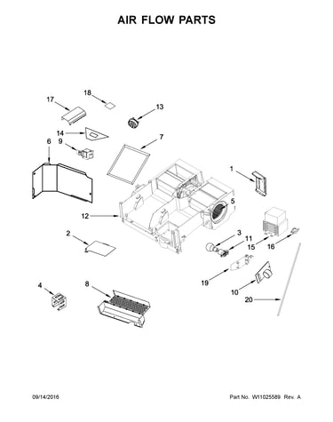 Air flow parts