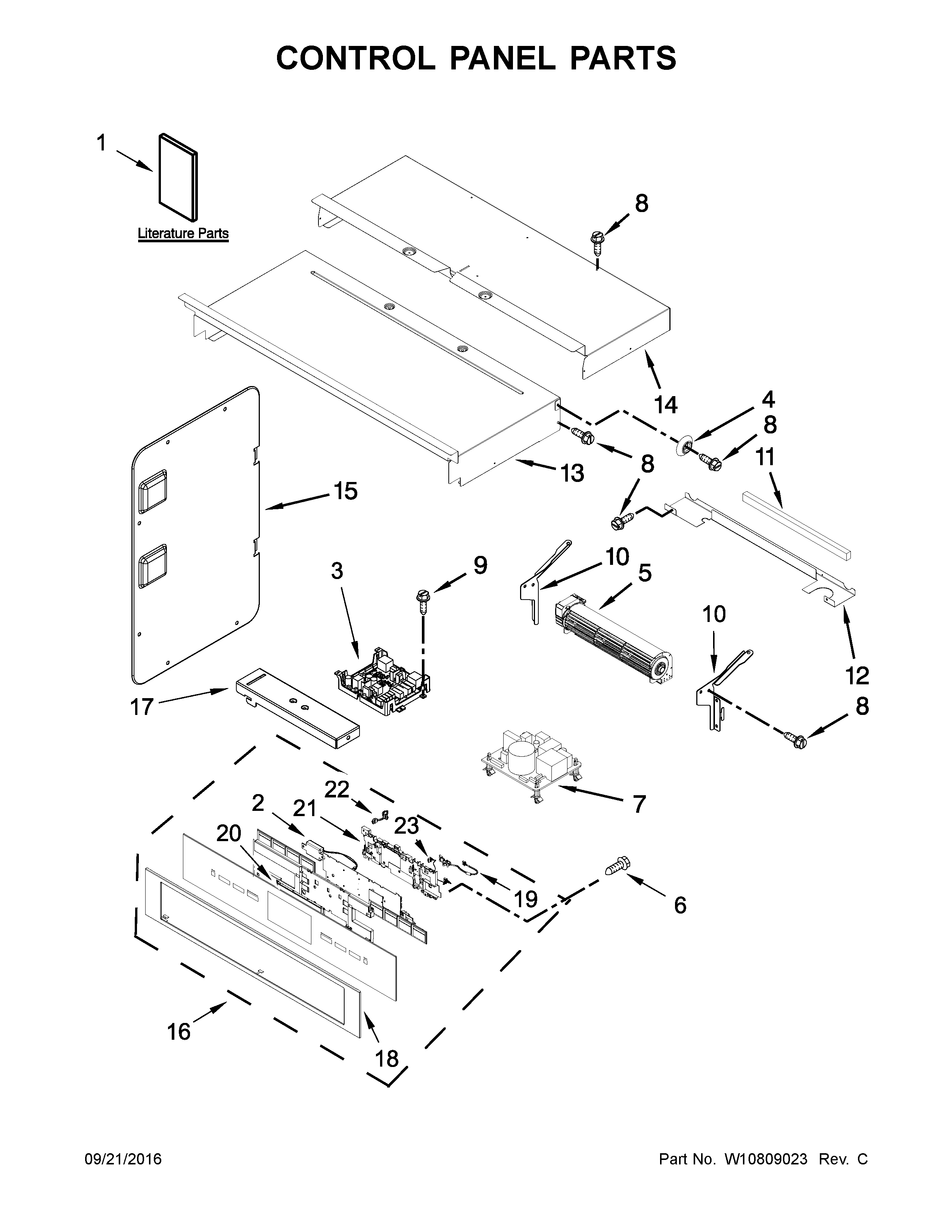 Control panel parts