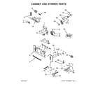 Jenn-Air JMW3430DS00 cabinet and stirrer parts diagram