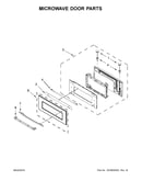 Microwave door parts