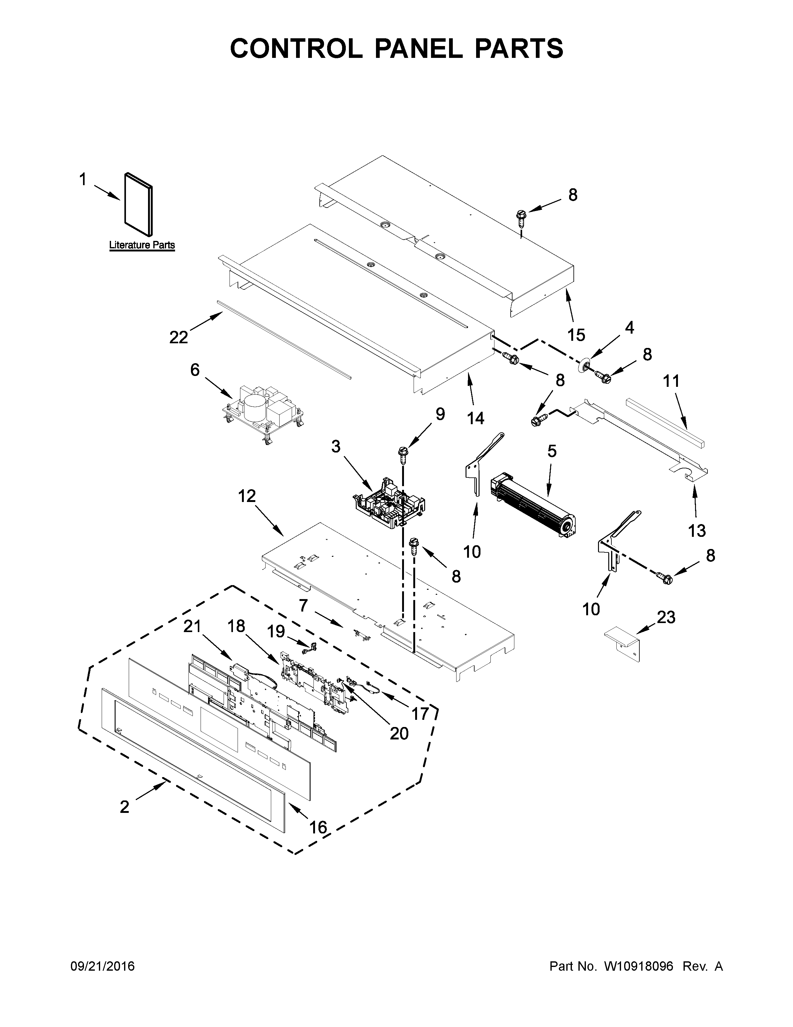 Control panel parts