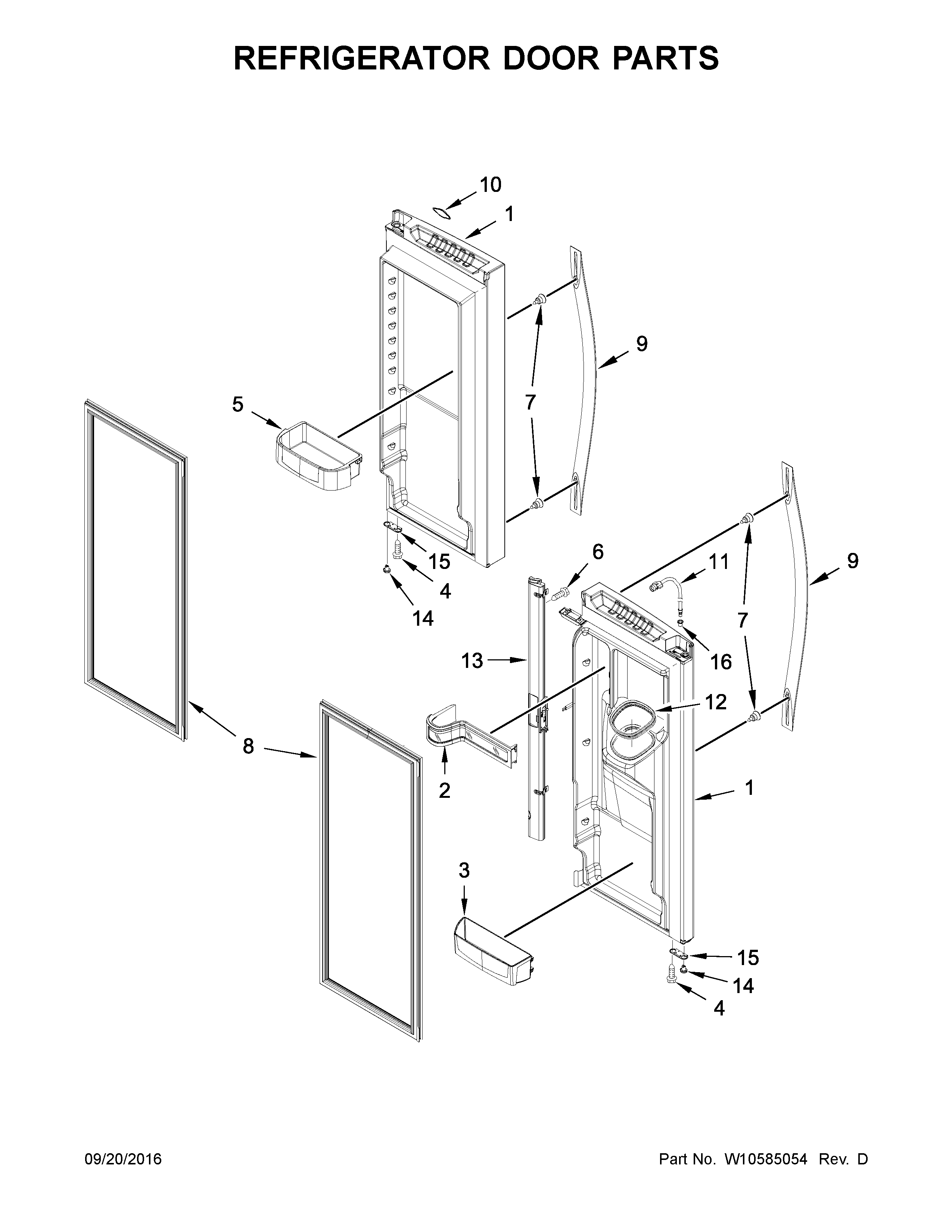 REFRIGERATOR DOOR PARTS