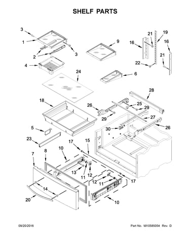 Shelf parts