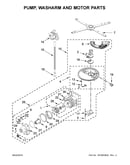 Pump, washarm and motor parts