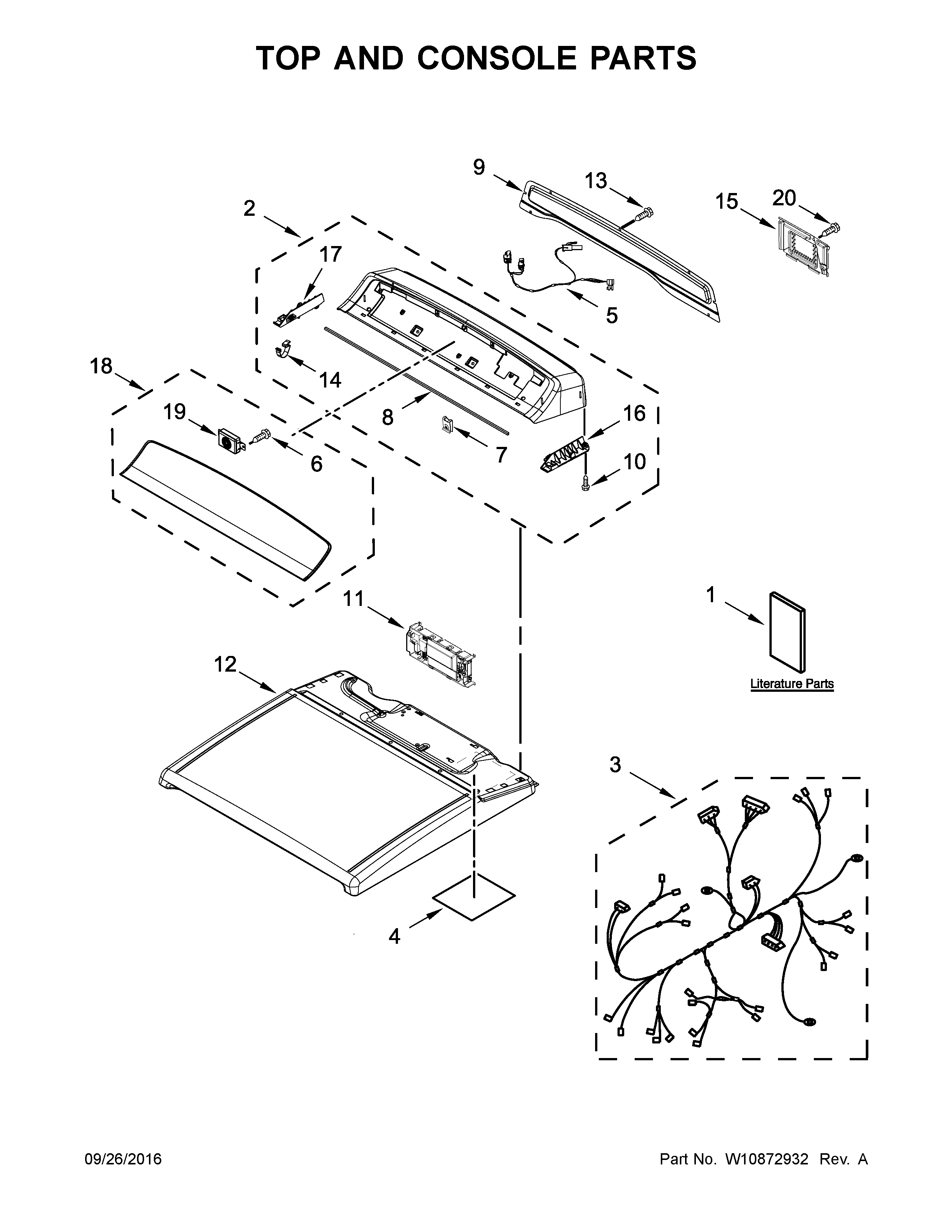 TOP AND CONSOLE PARTS