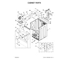 Whirlpool WGD8500DW3 cabinet parts diagram