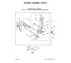 Whirlpool WGD8500DW3 burner assembly parts diagram