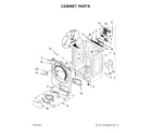 Whirlpool WED7990FW0 cabinet parts diagram