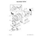 Whirlpool WED7990FW0 bulkhead parts diagram