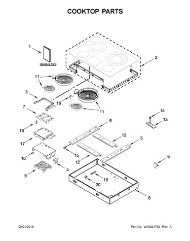 Cooktop parts