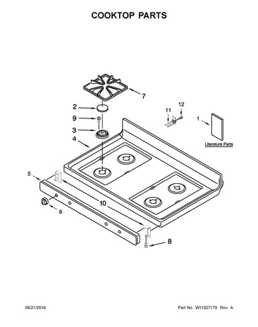 Cooktop parts