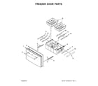 Maytag MFI2269FRB00 freezer door parts diagram