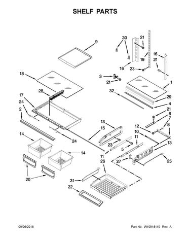 Shelf parts