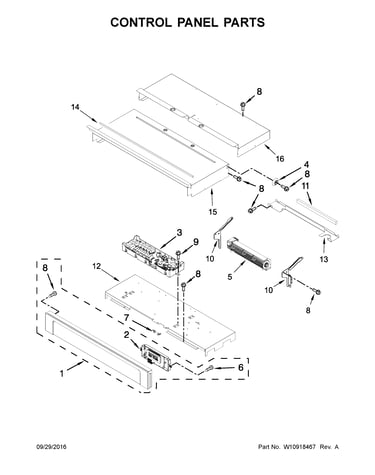 Control panel parts