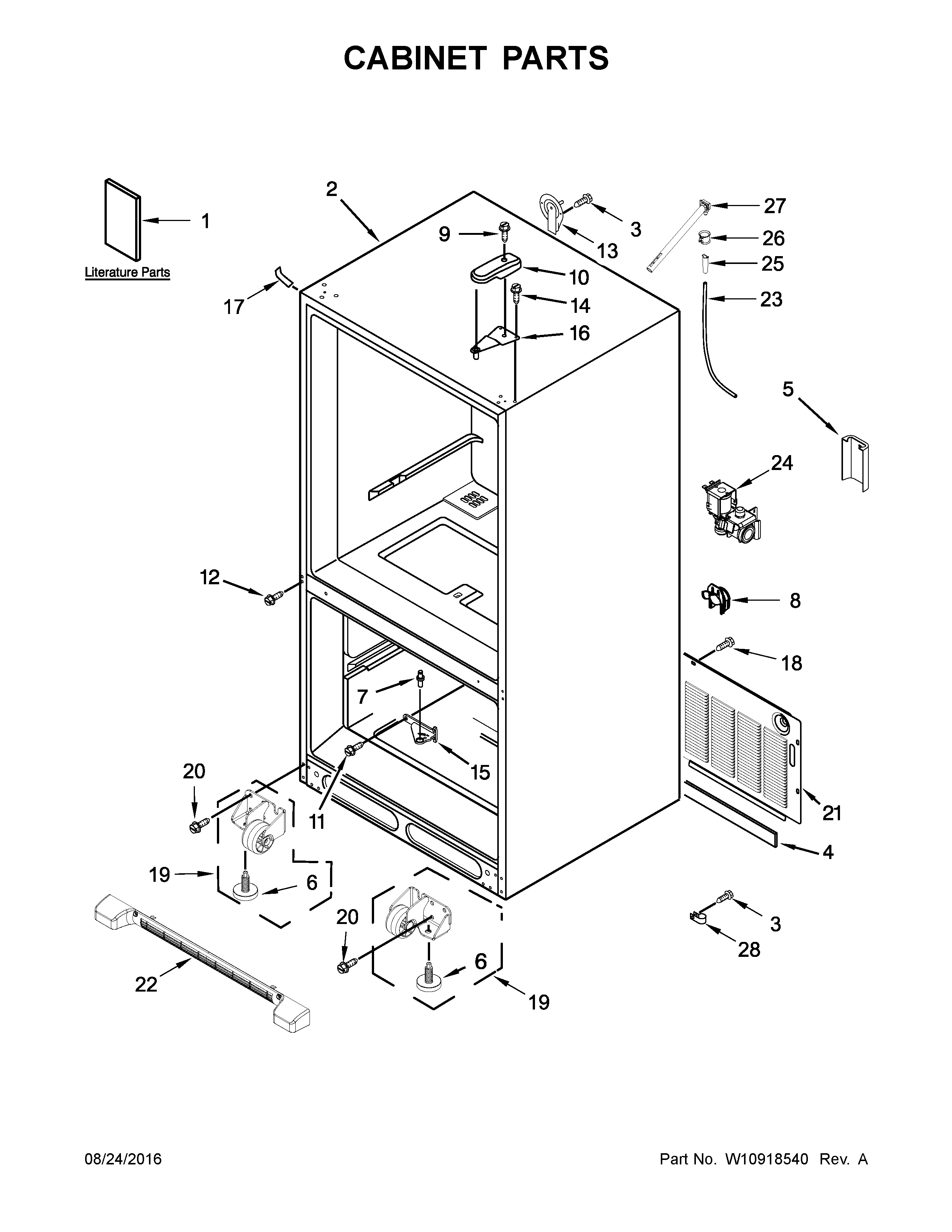 Cabinet parts