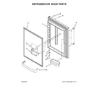 Maytag MBF2258FEW00 refrigerator door parts diagram