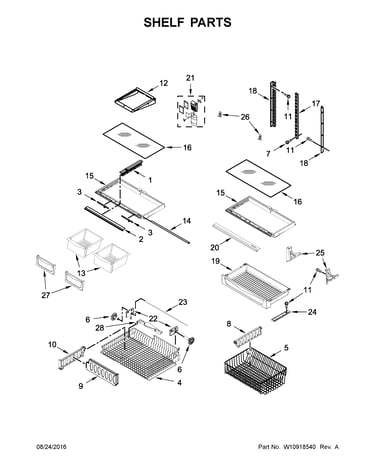 Shelf parts
