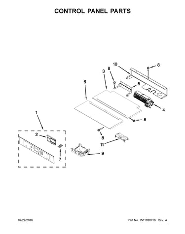 Control panel parts