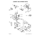 Jenn-Air JMW2327WS02 cabinet and stirrer parts diagram
