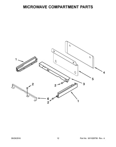 Microwave compartment parts