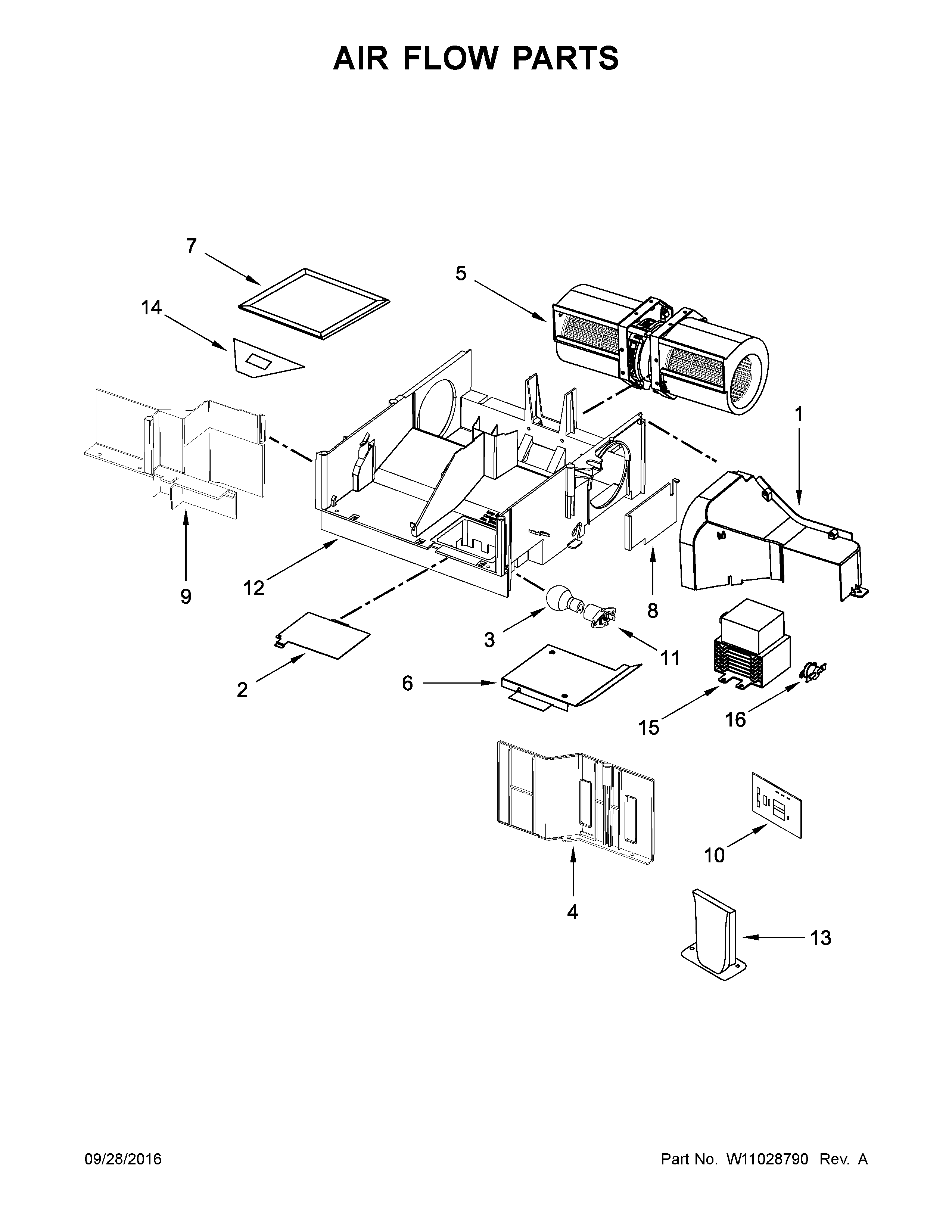 Air flow parts