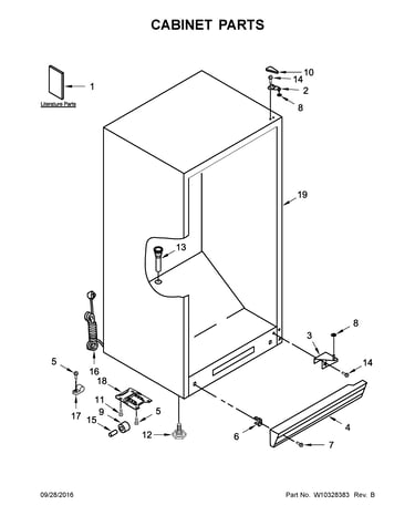 Cabinet parts