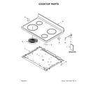 Whirlpool WFE320M0EW0 cooktop parts diagram