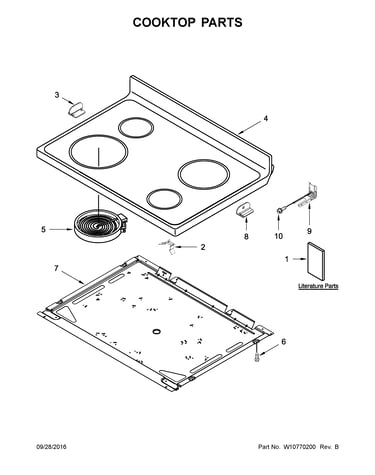 Cooktop parts