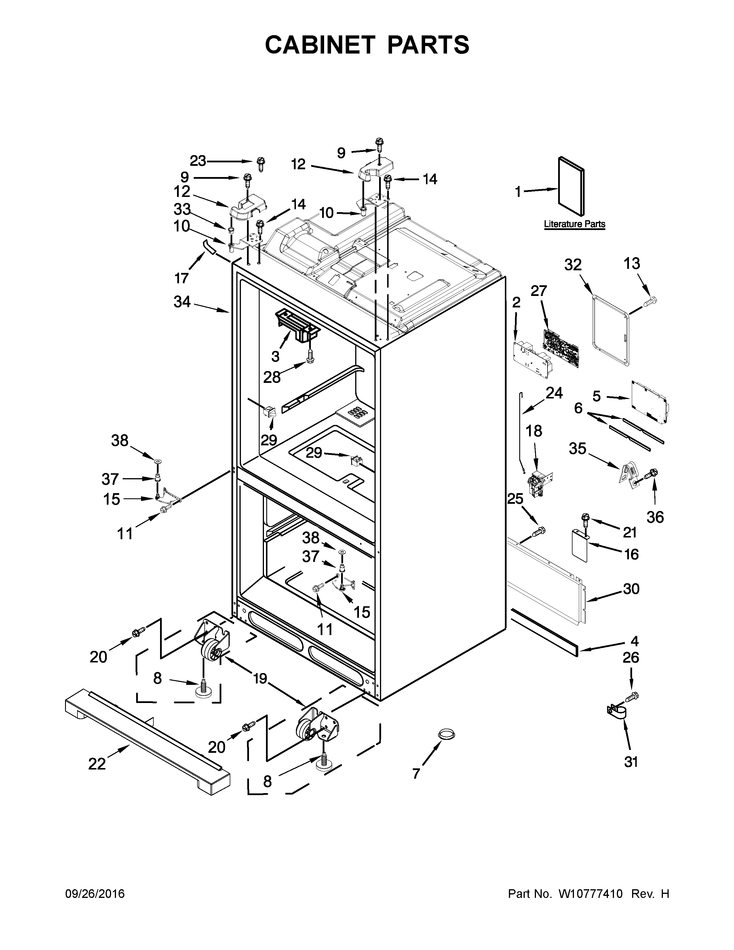 CABINET PARTS