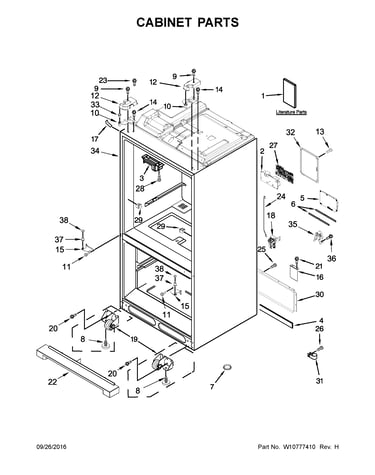 Cabinet parts
