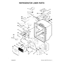 KitchenAid KRMF606ESS00 refrigerator liner parts diagram