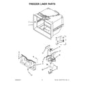 KitchenAid KRMF606ESS00 freezer liner parts diagram