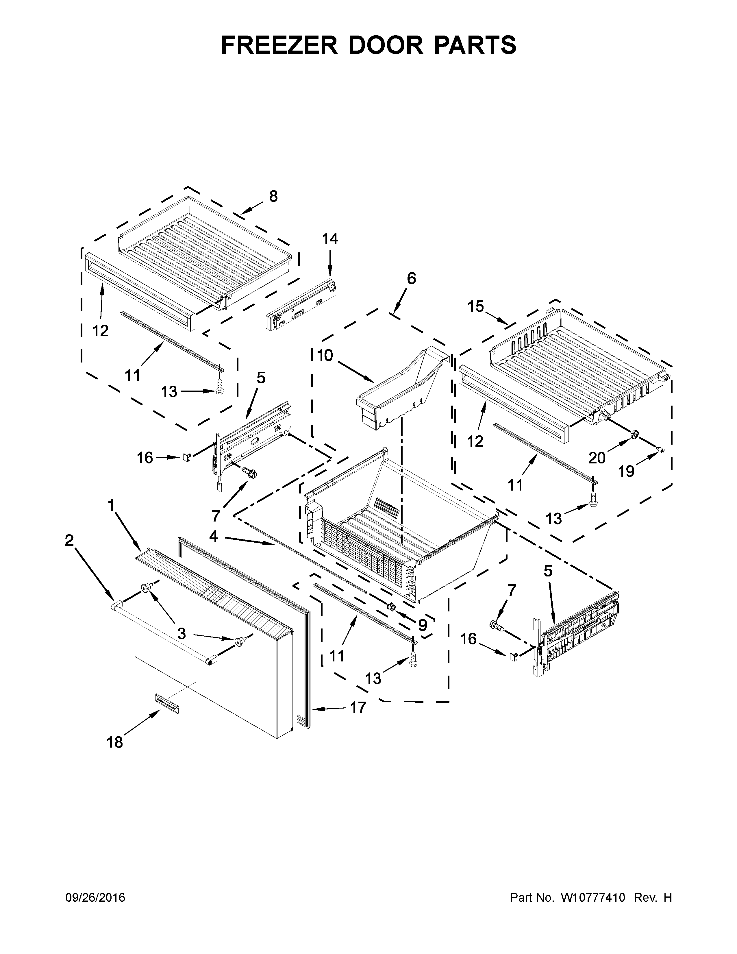 FREEZER DOOR PARTS