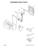 Dispenser front parts