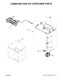 Icemaker and ice container parts