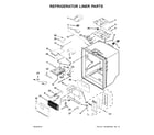 KitchenAid KRMF606ESS01 refrigerator liner parts diagram