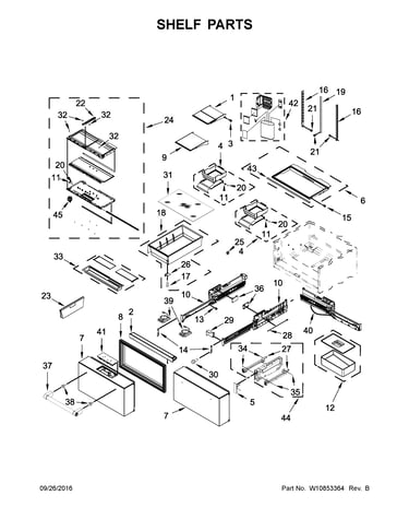 Shelf parts
