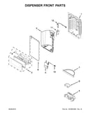 Dispenser front parts