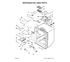 Whirlpool 7WF736SDAM14 refrigerator liner parts diagram