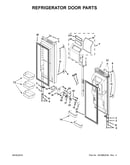 Refrigerator door parts