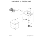 Whirlpool 7WF736SDAM14 icemaker and ice container parts diagram