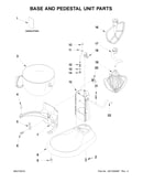 Base and pedestal unit parts