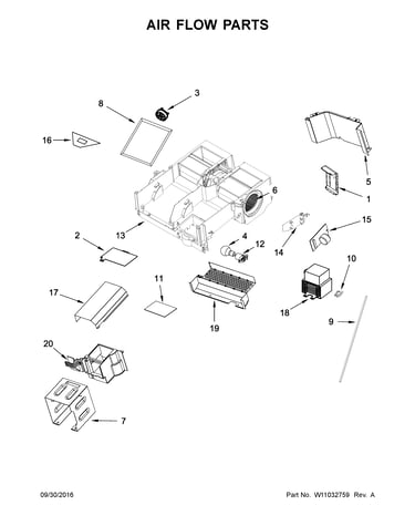 Air flow parts
